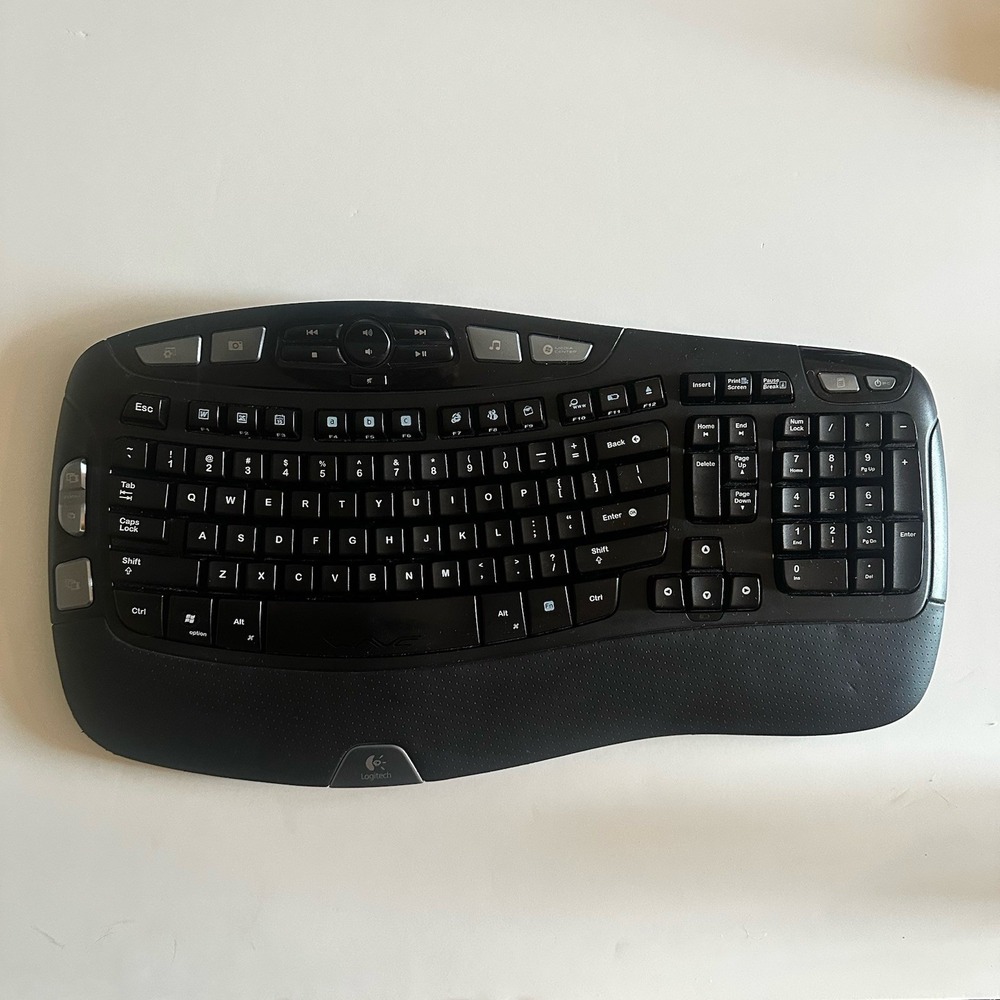 Logitech Wave Y-RCP140 CANADA310 Cordless Keyboard Only No Reciever Tested Works